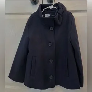 EUC Kate Spade x Gap Navy girls Coat with Bow size 10